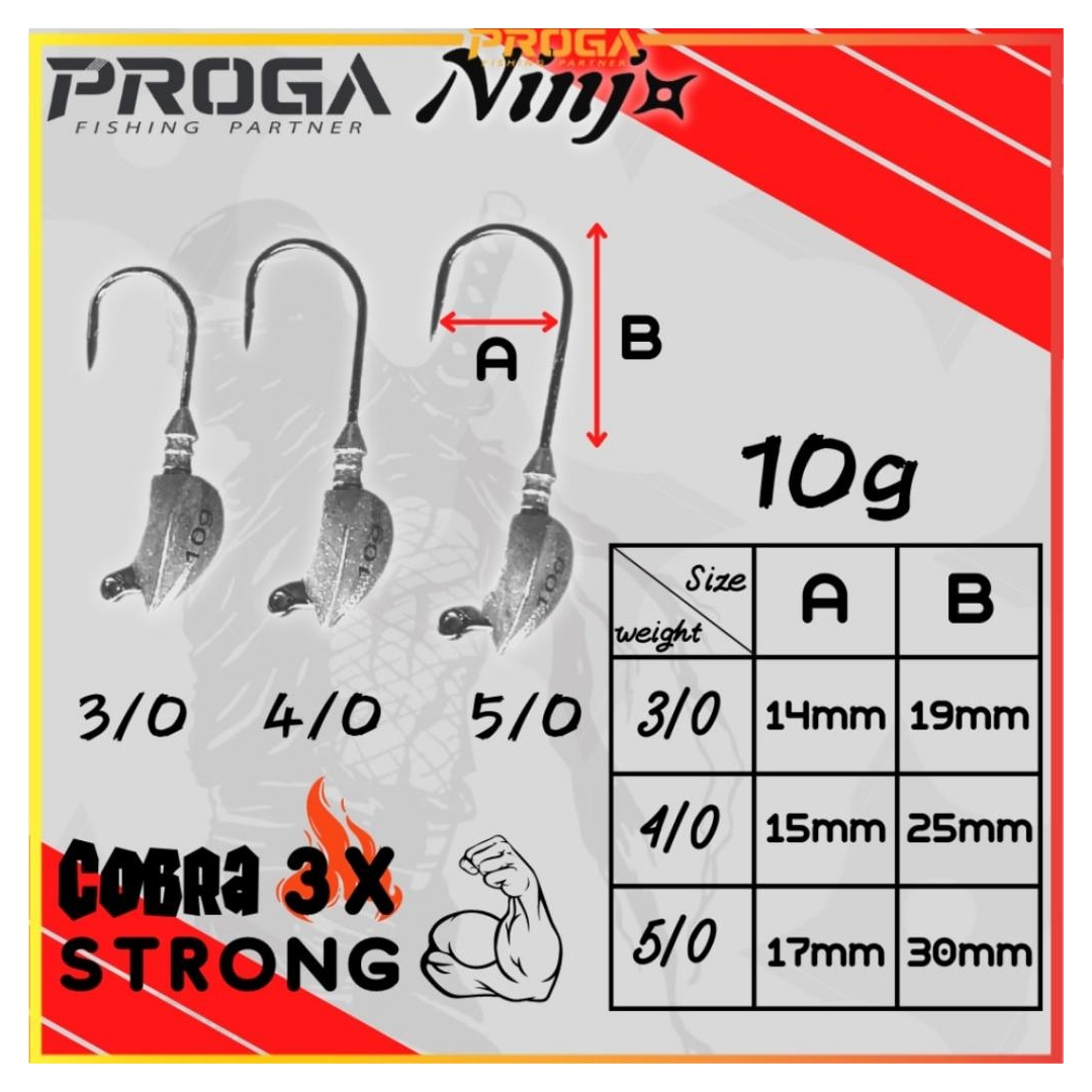 NINJ NJ7031 Cobra Jig Head