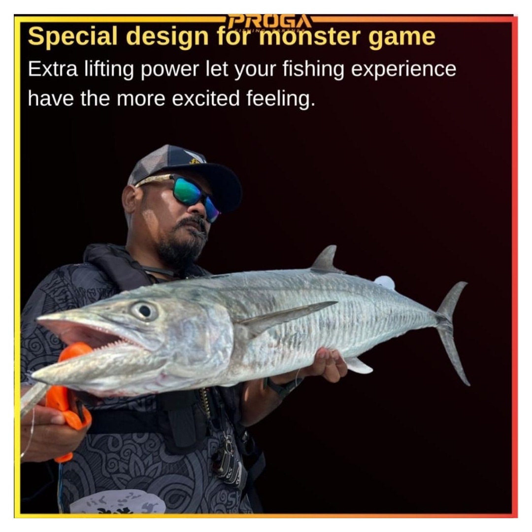 NINJ SOLID MONSTER ROD Solid & New X Concept Solid Carbon Jigging Fishing Rod