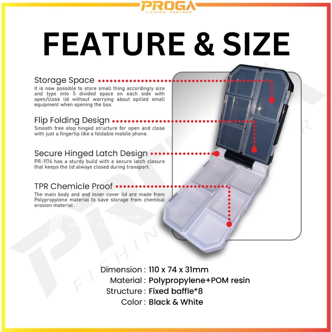 PROGA PR-1174 PREMIUM TACKLE CASES