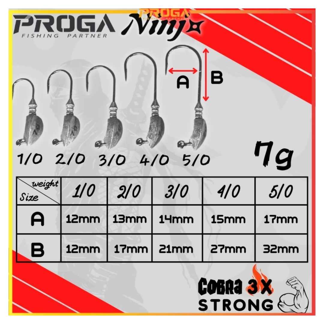 NINJ NJ7031 Cobra Jig Head