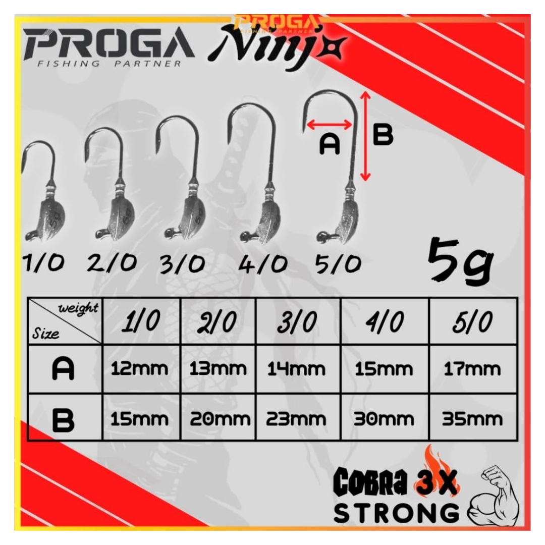 NINJ NJ7031 Cobra Jig Head